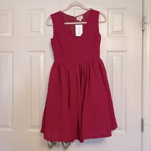 Red Fit & Flair Dress NWT